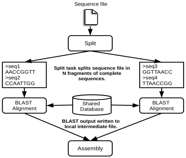 The COMPSs Blast workflow